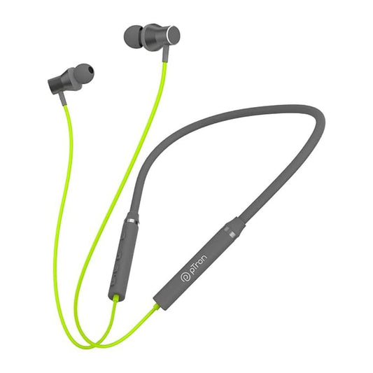 LX INDIA Headphones and Headsets pTron Tangentbeat Bluetooth Wireless Headphones (Green/Grey)