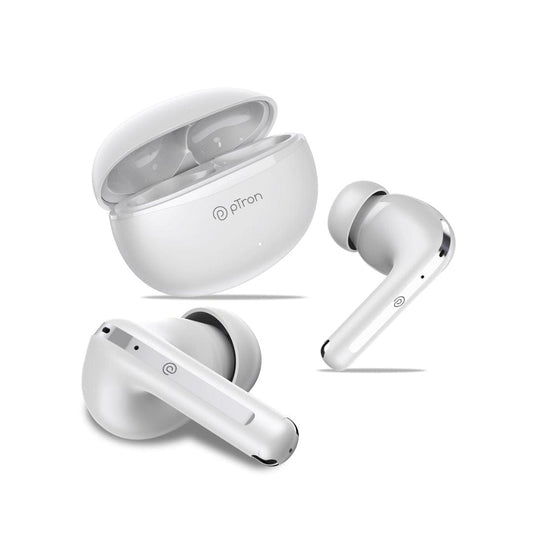 LXINDIA Earbuds pTron Zenbuds Evo X1(white)