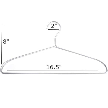 LXINDIA HANGER PulGos Heavy Duty Metal Clothes Hanger with Polished Metal