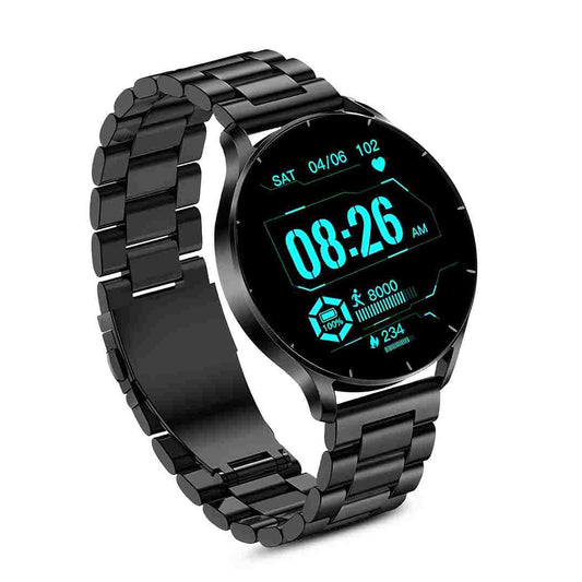 LX INDIA Smart Watch Black Metal PunnkFunnk Metal Chain Active 2 Max Bluetooth Calling Smartwatch