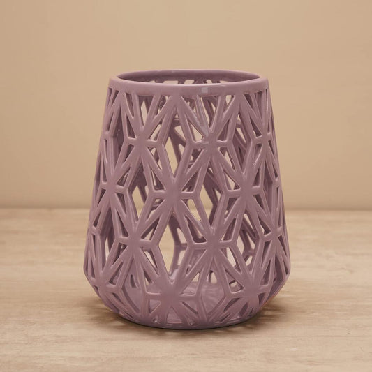 LX INDIA vases Pure Home Living Purple Intertwist Ceramic Vase