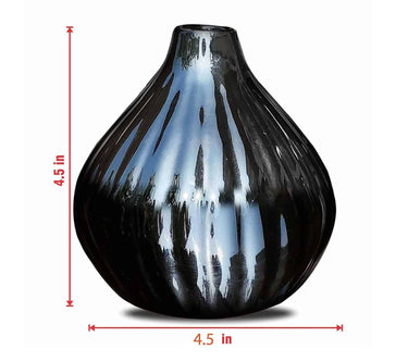 LXINDIA vases Pure Source India Ceramic Garlic Shape Flower Vase, 3 Pieces