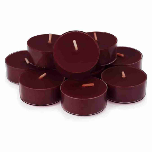 LXINDIA Candle BROWN Pure Source India Polycarbonate Cup Scented Tea Lights Candles