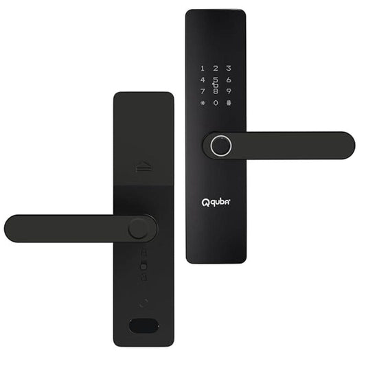 LX INDIA Smart Lock Quba QLICK Digital Smart Lock  5 Way Access Biometric Door Lock (Black)