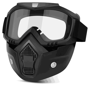 LXINDIA Goggles QUICKMOVE Goggle Mask With Soft Foam Padded Detachable Mouth Filter