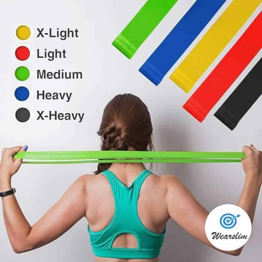 LXINDIA Exercise and fitness accessories QUXIS Resistance Bands Set for Men and Women Pack of 5