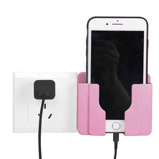 LX INDIA charging stand peach Rainbow Dots Mobile Stand Wall Mount Holder for Charging (Pack of 2)