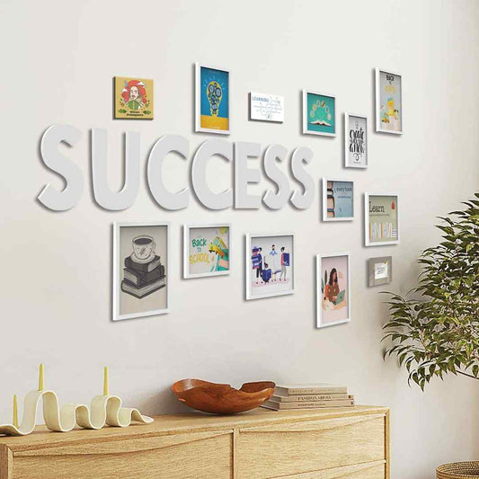 LX INDIA photo frame RANDOM Photo Frame For Wall Set of 10 3D Collage photo frames with SUCCESS