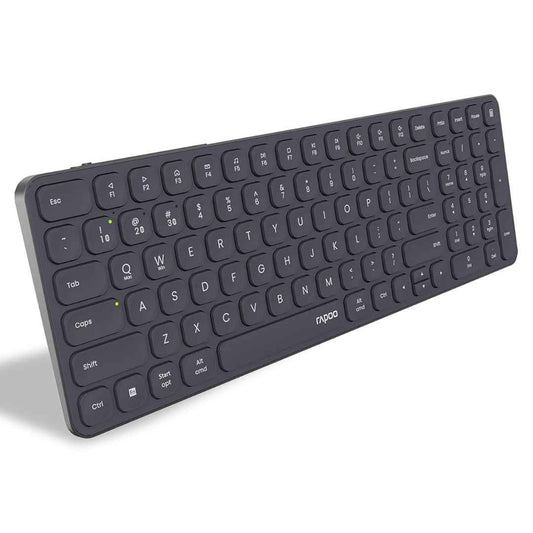 LX INDIA Keyboards Dark Grey Rapoo E9350L Bluetooth Wireless Multi-Device Keyboard(4 Devices)