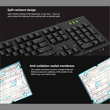 LXINDIA Keyboards Rapoo NK1800 Wired Keyboard