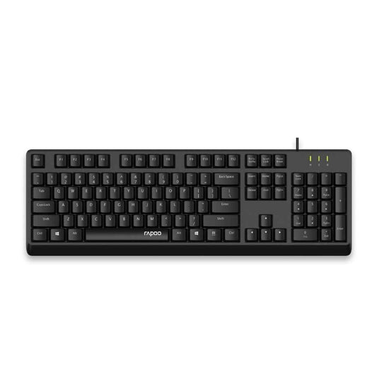 LX INDIA Keyboards Rapoo NK1900 Spill Resistance Wired USB Keyboard Wired for Laptop