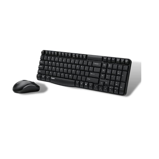 LXINDIA Keyboard and Mouse Combo Rapoo X1800S (Black)