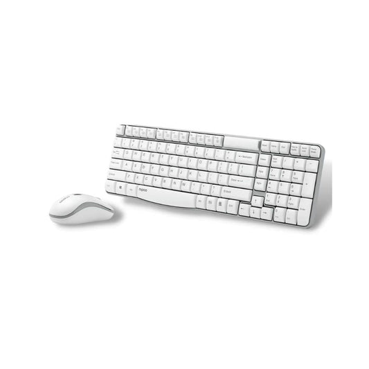 LXINDIA Keyboard and Mouse Combo Rapoo X1800S (White)