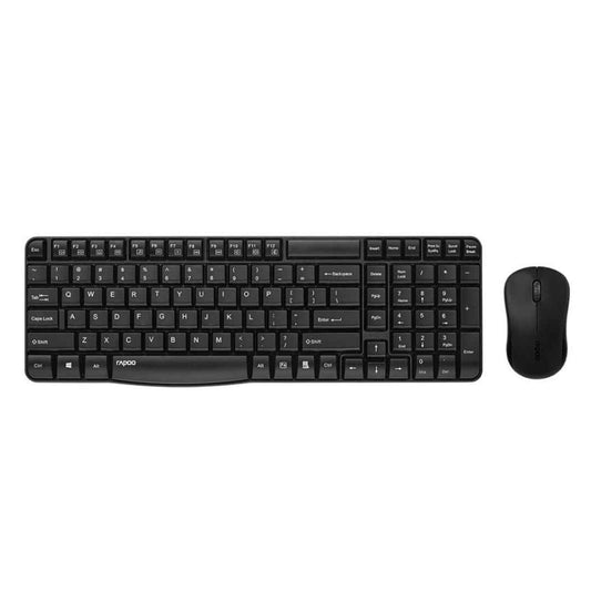LX INDIA Keyboards Rapoo X1810 Wireless Optical Mouse & Keyboard (Black)