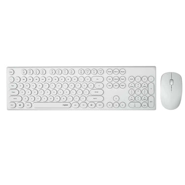 LXINDIA Keyboard and Mouse Combo Rapoo X260 (White)