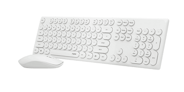 LXINDIA Keyboard and Mouse Combo Rapoo X260 (White)