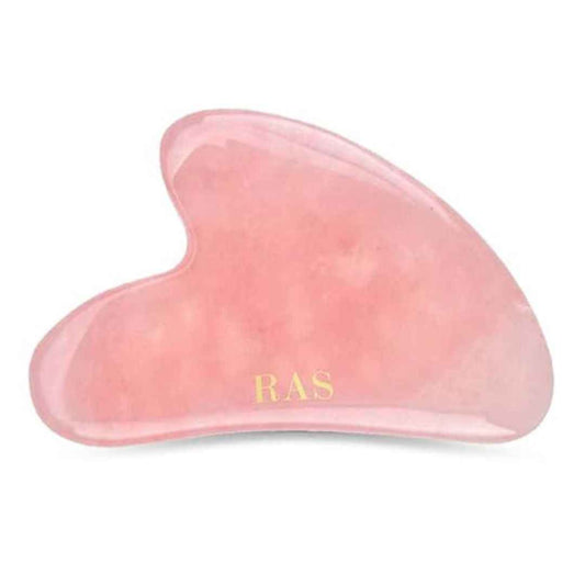 LX INDIA Face Massager RAS Luxury Oils Rose Quartz Gua Sha (Pink, Pack of 1)