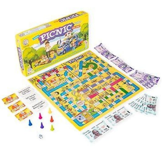 LX INDIA BOARD GAME RATNA'S Board Game for Fun Picnic Family (Big Size, Multicolour)