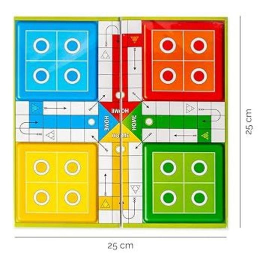 LX INDIA BOARD GAME RATNA'S Classic Strategy Game Little Snakes and Ladders with Ludo 2 In 1 for Young Businessman (Multicolour)