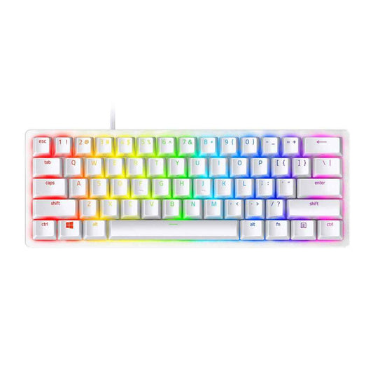 LX INDIA Keyboards Razer Huntsman Mini - Mercury Edition - 60% Optical Gaming Keyboard (Linear Red Switch)