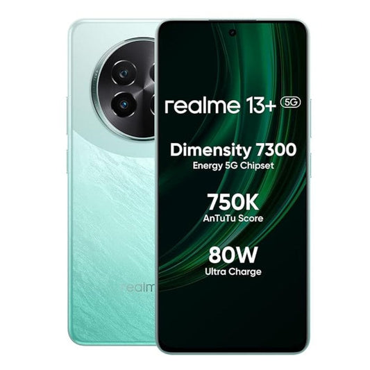 LX INDIA Mobile Phones Realme 13+ 5G Smartphone (Speed Green 8GB RAM 128GB)