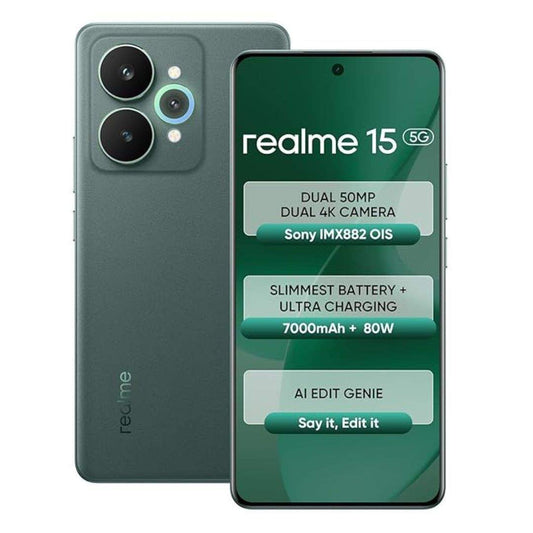 LX INDIA Mobile Phones realme 15 5G Smartphone 8 GB 256 GB Green