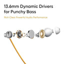 LXINDIA headphone realme Buds Wireless 5 ANC in-Ear Bluetooth Headphones (Dawn Silver)