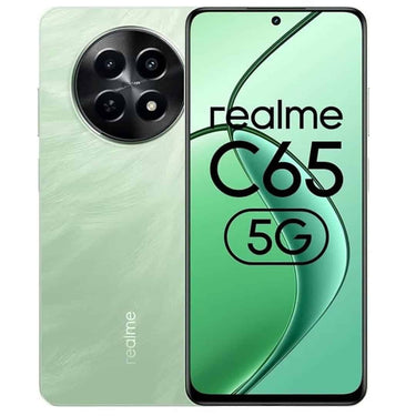 LXINDIA Smart phone realme C65 5G  6GB RAM 128GB Storage (Feather Green)