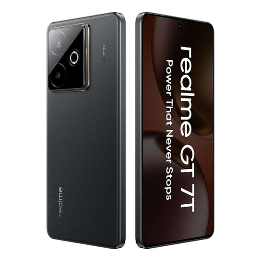 LX INDIA Mobile Phones Realme GT 7T (IceSense Black,8GB+256GB)