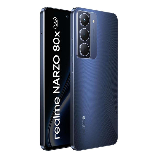 LX INDIA Mobile Phones realme NARZO 80x 5G (Deep Ocean,6GB+128GB)