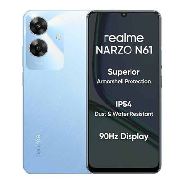 LXINDIA Smart phone realme NARZO N61 4GB RAM 64GB Storage (Voyage Blue)