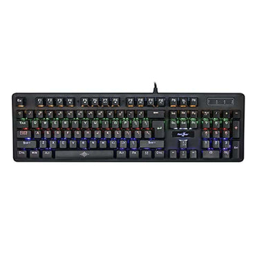 LXINDIA Keyboards Redgear Shadow Amulet Mechanical Keyboard with Clicky Blue Switch, Rainbow LED Modes, Windows Keylock and Floating Keycaps