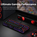 LXINDIA Keyboards Redragon KUMARA K552 - TKL WIRED MECHNICAL KEYBAORD RAINBOW (Red Switch)