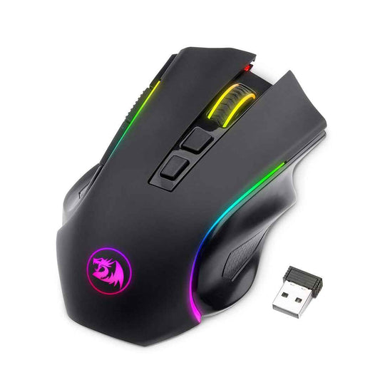 LX INDIA Mice Redragon M602 Griffin RGB Gaming Mouse, 7200 DPI (Black, Wireless)