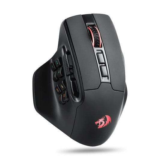 LX INDIA Mice Redragon M811 PRO Wireless MMO Gaming Mouse, 15 Programmable Buttons RGB Gamer Mouse