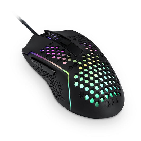 LX INDIA Mice Redragon M987 Lightweight Honeycomb USB Gaming Mouse with RGB Backlit Wired 12400 DPI