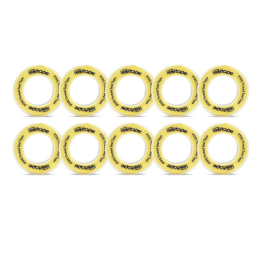 LX INDIA PTFE tape Resitape ASTRAL PTFE TAPE 8 MTRS YELLOW