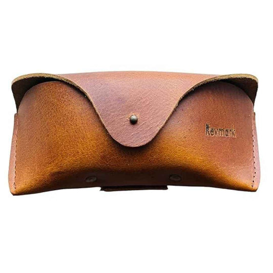 LX INDIA Sunglass Case Revmark Genuine Leather Sunglass Case, Vintage Style