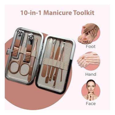 LXINDIA Nail Care Kit RITAAYU 10 in 1 Manicure Kit Nail Clipper