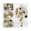 LXINDIA Clock Rizik Store Metal Wall Hanging Floral Clock