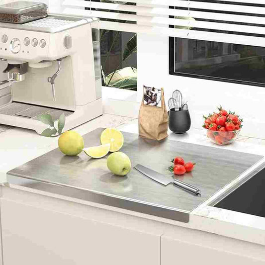 LX INDIA Chopping Board RK Trends Stainless Steel Chopping Board for Kitchen 41L x 31W x 0.1Th