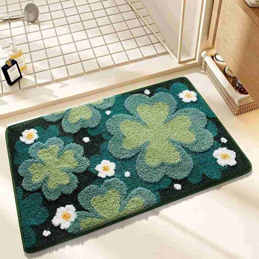 LX INDIA Mats Roseate Birch Super Soft (40x60 cm) Microfiber 2000 GSM Bath Mat