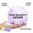 LXINDIA Loofah ross Large Bath Loofah (Purple and Yellow)