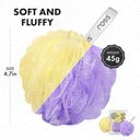 LXINDIA Loofah ross Large Bath Loofah (Purple and Yellow)