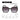 LX INDIA Sunglasses ROYAL SON Oversized Women UV Protected Sunglasses (Black Frame)