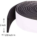 LXINDIA Hand Tools Rpi shop Gasket Black Foam Single Sided Adhesive Tape 10 meter length