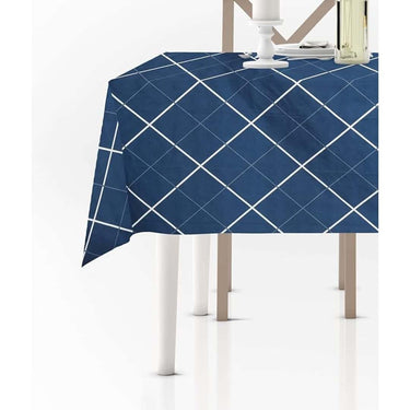 LXINDIA Table Cloth RRC Super Soft Brushed Microfiber Cotton Dining  Rectangular Table Covers Blue