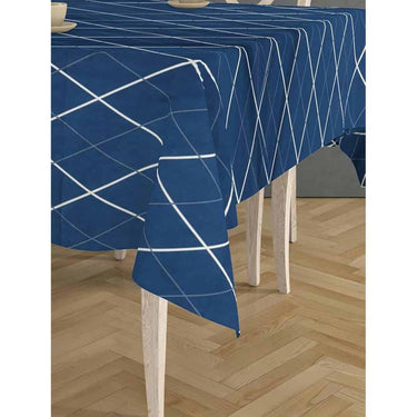 LXINDIA Table Cloth RRC Super Soft Brushed Microfiber Cotton Dining  Rectangular Table Covers Blue