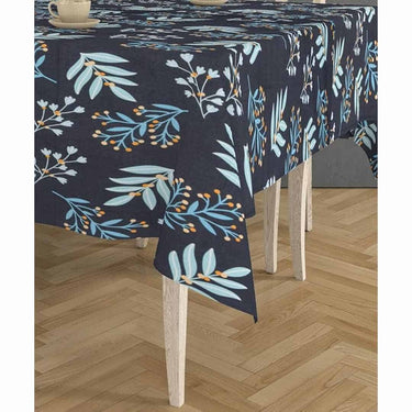 LXINDIA Table Cloth RRC Super Soft Brushed Microfiber Cotton Dining Rectangular Table Covers Navy