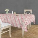 LXINDIA Table Cloth RRC Super Soft Brushed Microfiber Cotton Dining Rectangular Table Covers Pink